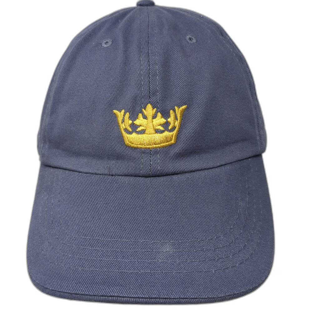 AmaWaterways Baseball Cap Blue One Size Gold Crown Embroidery Adjustable Hat
